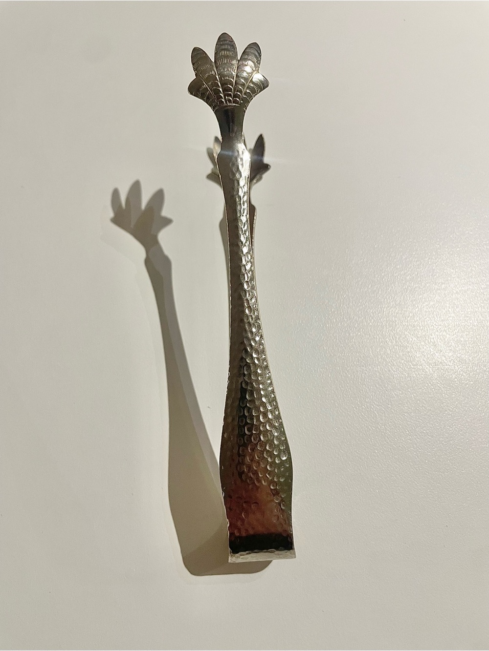 Hammered Chicken Claw Ice cube Sugar cube tongs 6.5”